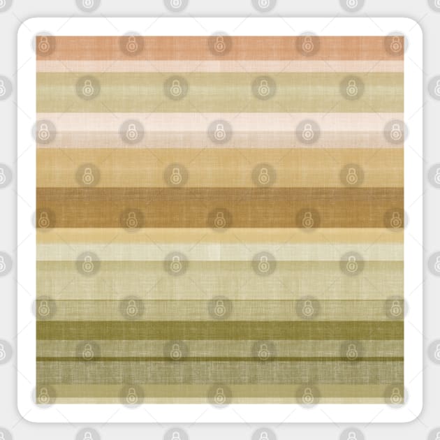 Earth tones, linen texture stripes Sticker by natural tones